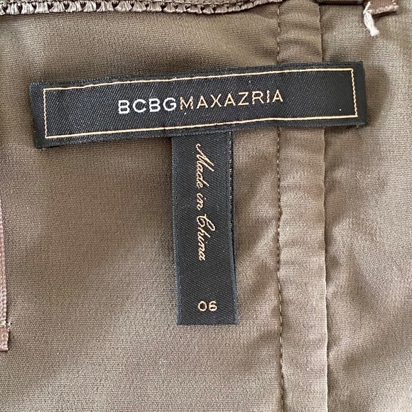BCBGMazazria Dress Green Sz 6- 0033 - Picture 4 of 4